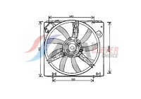 Fan, radiator RT7540 Ava Quality Cooling