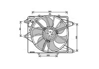 Fan, radiator RT7541 Ava Quality Cooling