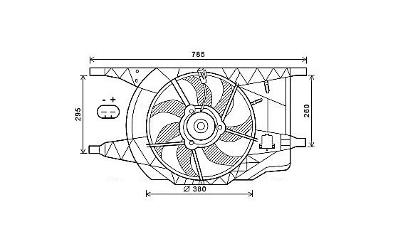 Fan, radiator RT7546 Ava Quality Cooling