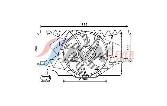 Fan, radiator RT7547 Ava Quality Cooling