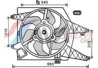Fan, radiator RT7548 Ava Quality Cooling