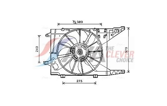 Fan, radiator RT7549 Ava Quality Cooling