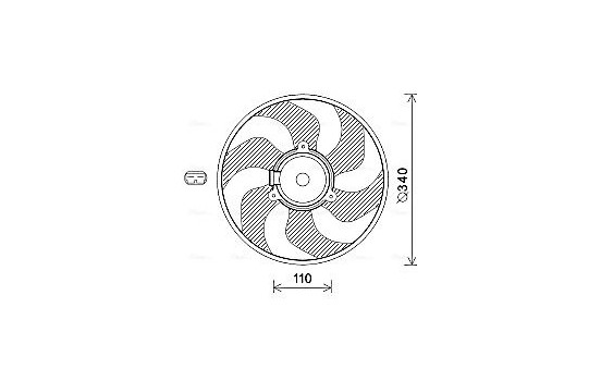 Fan, radiator RT7567 Ava Quality Cooling