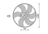 Fan, radiator RT7604 Ava Quality Cooling
