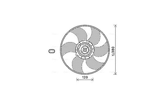 Fan, radiator RT7604 Ava Quality Cooling