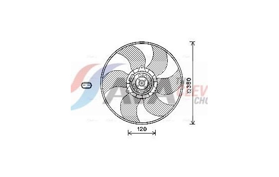 Fan, radiator RT7604 Ava Quality Cooling