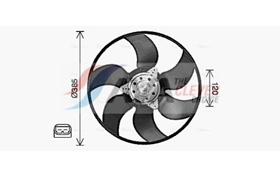 Fan, radiator RT7665 Ava Quality Cooling