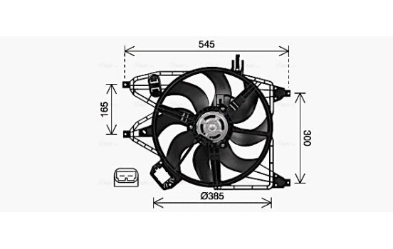 Fan, radiator RT7670 Ava Quality Cooling