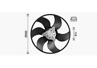 Fan, radiator RT7673 Ava Quality Cooling