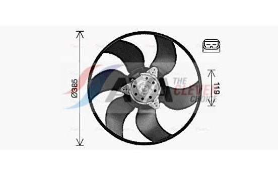 Fan, radiator RT7674 Ava Quality Cooling
