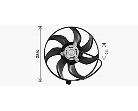 Fan, radiator RT7675 Ava Quality Cooling