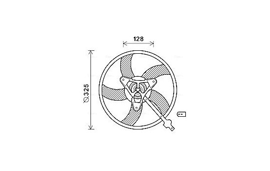 Fan, radiator SA7024 Ava Quality Cooling