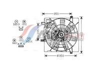 Fan, radiator SB7501 Ava Quality Cooling