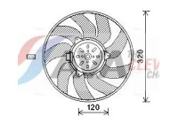 Fan, radiator SB7504 Ava Quality Cooling