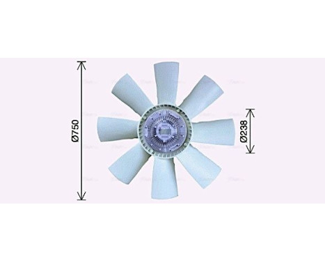 Fan, radiator SCF056 Ava Quality Cooling