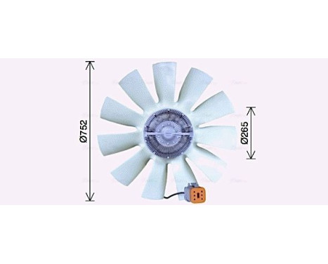 Fan, radiator SCF057 Ava Quality Cooling