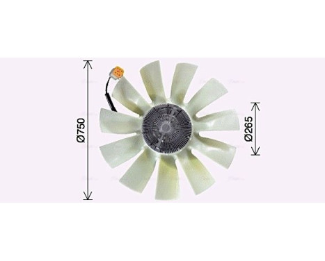 Fan, radiator SCF067 Ava Quality Cooling