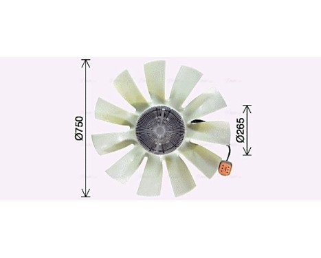 Fan, radiator SCF071 Ava Quality Cooling
