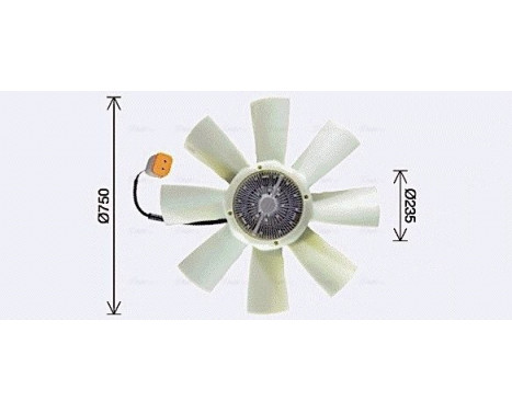 Fan, radiator SCF086 Ava Quality Cooling