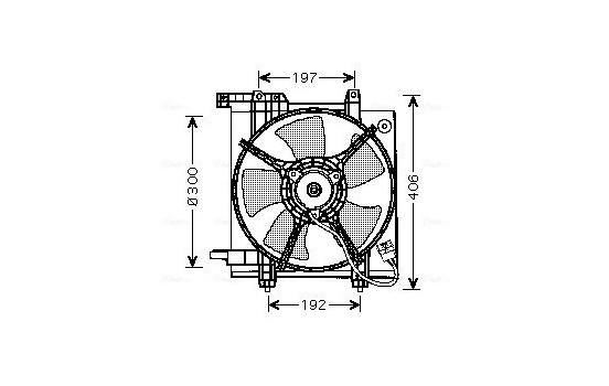 Fan, radiator SU7503 Ava Quality Cooling