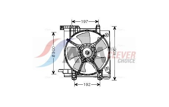 Fan, radiator SU7503 Ava Quality Cooling