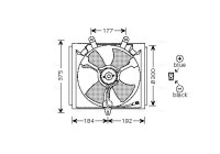 Fan, radiator SU7505 Ava Quality Cooling