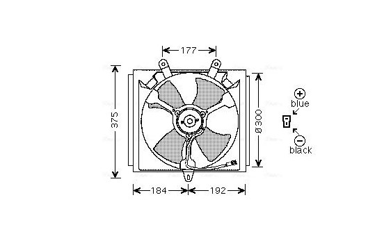 Fan, radiator SU7505 Ava Quality Cooling