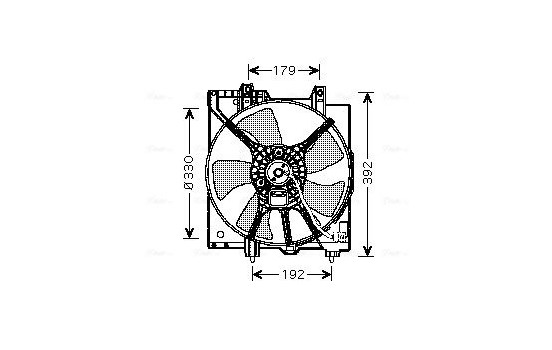 Fan, radiator SU7509 Ava Quality Cooling