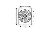 Fan, radiator SU7514 Ava Quality Cooling