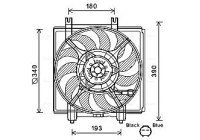 Fan, radiator SU7515 Ava Quality Cooling