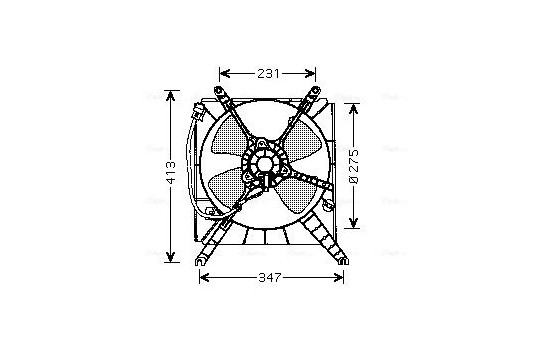 Fan, radiator SZ7502 Ava Quality Cooling