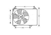 Fan, radiator SZ7506 Ava Quality Cooling