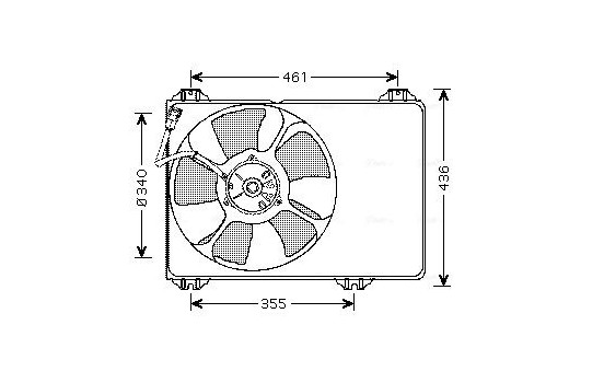 Fan, radiator SZ7506 Ava Quality Cooling