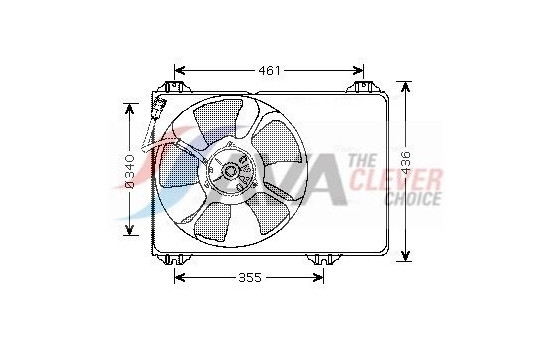 Fan, radiator SZ7506 Ava Quality Cooling