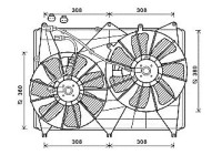 Fan, radiator SZ7513 Ava Quality Cooling