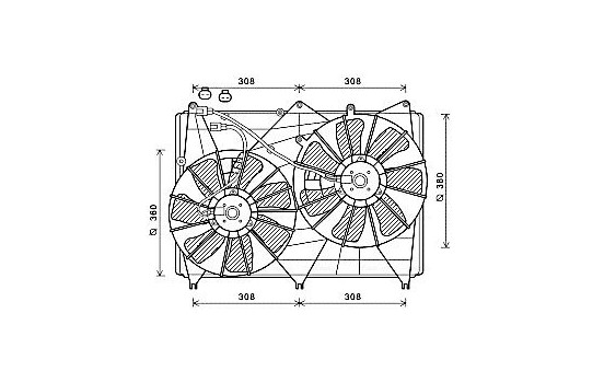 Fan, radiator SZ7513 Ava Quality Cooling