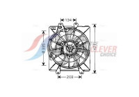 Fan, radiator TO7507 Ava Quality Cooling