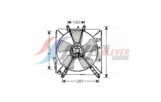 Fan, radiator TO7512 Ava Quality Cooling