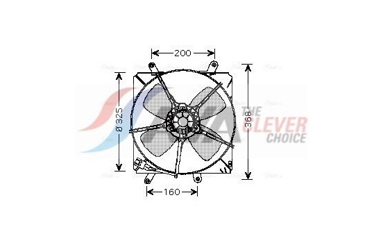 Fan, radiator TO7514 Ava Quality Cooling