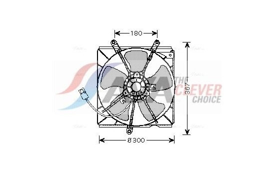 Fan, radiator TO7540 Ava Quality Cooling