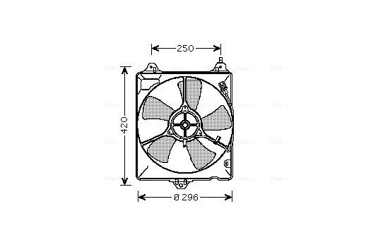 Fan, radiator TO7541 Ava Quality Cooling