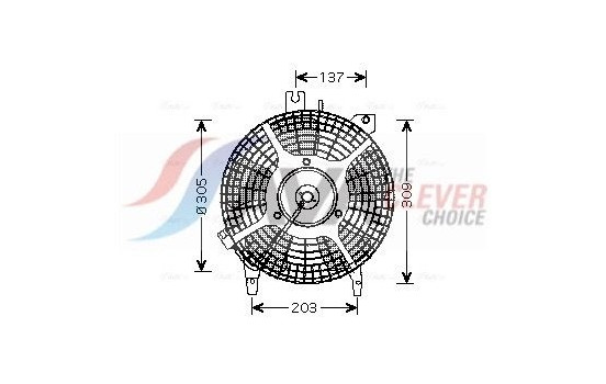 Fan, radiator TO7542 Ava Quality Cooling