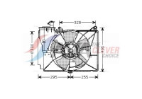 Fan, radiator TO7548 Ava Quality Cooling