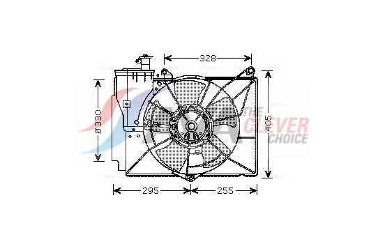 Fan, radiator TO7548 Ava Quality Cooling