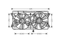 Fan, radiator TO7550 Ava Quality Cooling