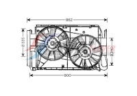 Fan, radiator TO7551 Ava Quality Cooling