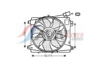 Fan, radiator TO7555 Ava Quality Cooling