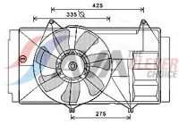 Fan, radiator TO7580 Ava Quality Cooling