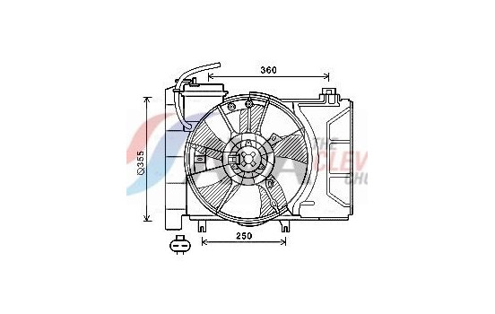 Fan, radiator TO7647 Ava Quality Cooling