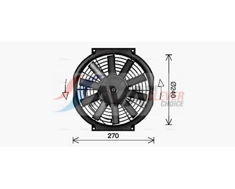 Fan, radiator UV7506 Ava Quality Cooling